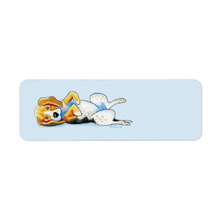 Belly Up Beagle Label