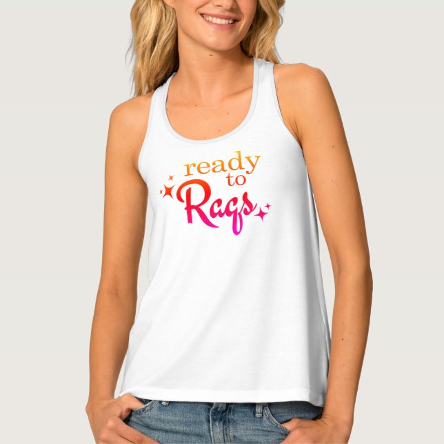 Bellydance Raqs Sharqi "Ready to Raqs" Tank Top (Front)