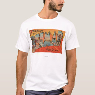 Belmar, New Jersey - Large Letter Scenes T-Shirt