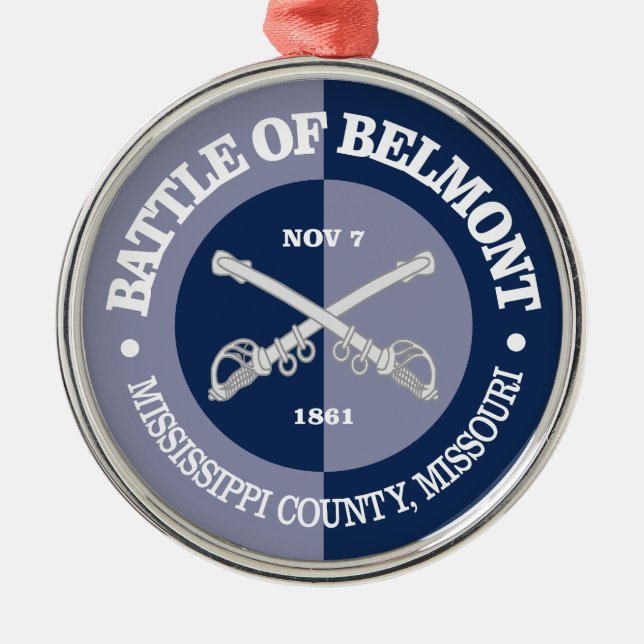 Belmont (B&G) Metal Ornament (Front)