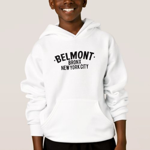 Belmont _ Bronx Modern Design with Clean Fonts fo Hoodie
