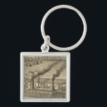Belmont Glass Works, Bellaire, Ohio Keychain<br><div class="desc">Belmont Glass Works,  Bellaire,  Ohio ...  By Hayes,  Eli L. (187). Published by ''Philadelphia: Titus,  Simmons & Titus''.</div>