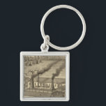 Belmont Glass Works, Bellaire, Ohio Keychain<br><div class="desc">Belmont Glass Works,  Bellaire,  Ohio ...  By Hayes,  Eli L. (187). Published by ''Philadelphia: Titus,  Simmons & Titus''.</div>