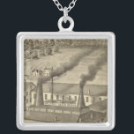 Belmont Glass Works, Bellaire, Ohio Silver Plated Necklace<br><div class="desc">Belmont Glass Works,  Bellaire,  Ohio ...  By Hayes,  Eli L. (187). Published by ''Philadelphia: Titus,  Simmons & Titus''.</div>