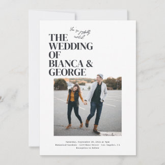 Belmont Photo Wedding Invitation