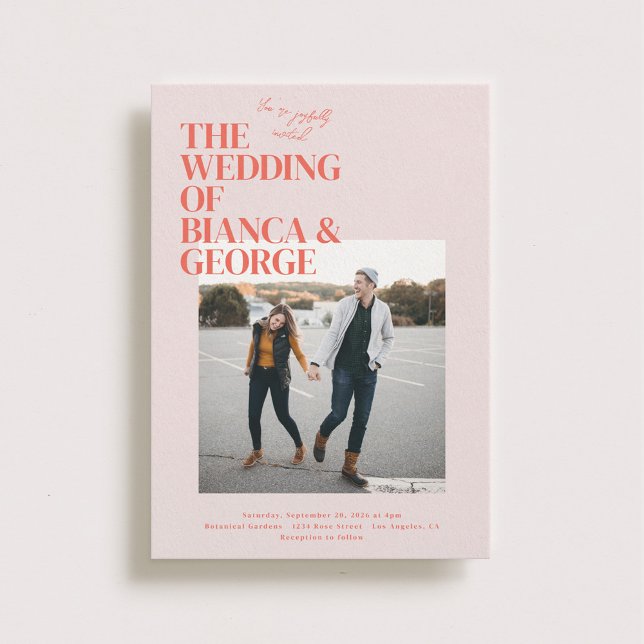 Belmont Photo Wedding Invitation (Creator Uploaded)