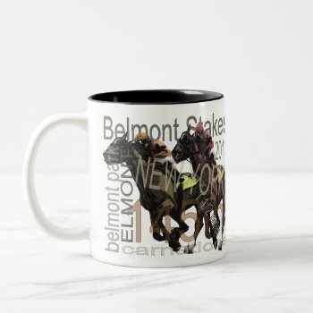 Belmont Stakes 145 Two-tone Coffee Mug by ginnyl52 at Zazzle