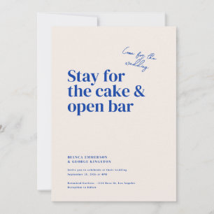 Belmont Typography Wedding Invitation