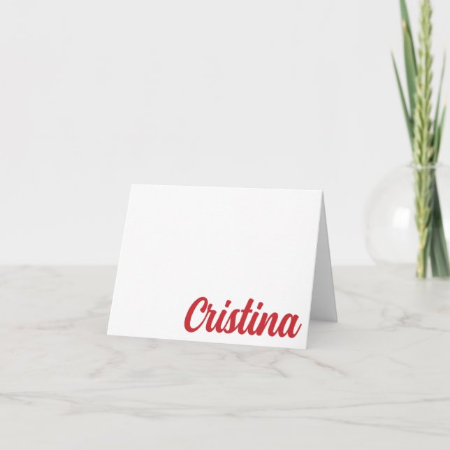 Belmont University Personalized Thank-you Card (Front)