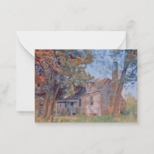 Belmont was near Ottoman, Virginia Note Card