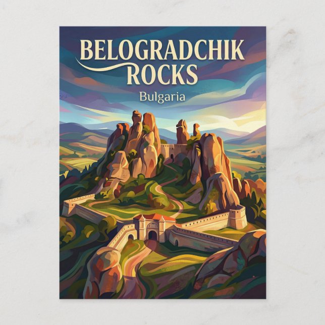 Belogradchik Rocks Bulgaria Postcard (Front)