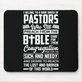 Belong To A Rare Breed Of Pastors Minister Clergy Mouse Pad