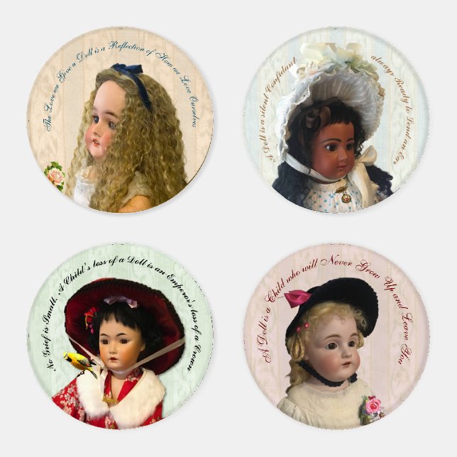 Beloved Antique Dolls Coaster Set (Set)
