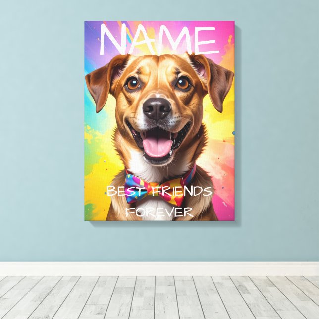 Beloved Caption Personalized Photo Wrapped Canvas  Print (Insitu(Wood Floor))