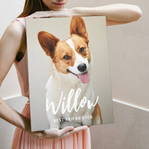 Beloved Caption Personalized Photo Wrapped Canvas Print