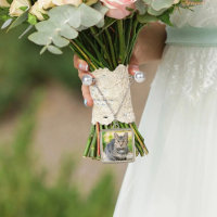 Beloved Cat Memorial Photo Wedding Bouquet Charms