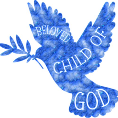 Beloved Child of God Dove Baby Design Baby Bodysuit