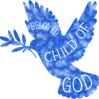 Beloved Child of God Dove Baby Design Bodysuit