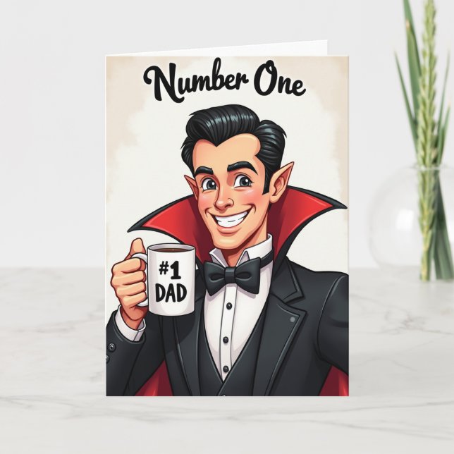 Beloved Fathers Day Art Card (Front)