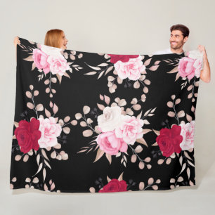 beloved floral fleece blanket