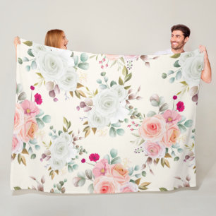 beloved floral fleece blanket