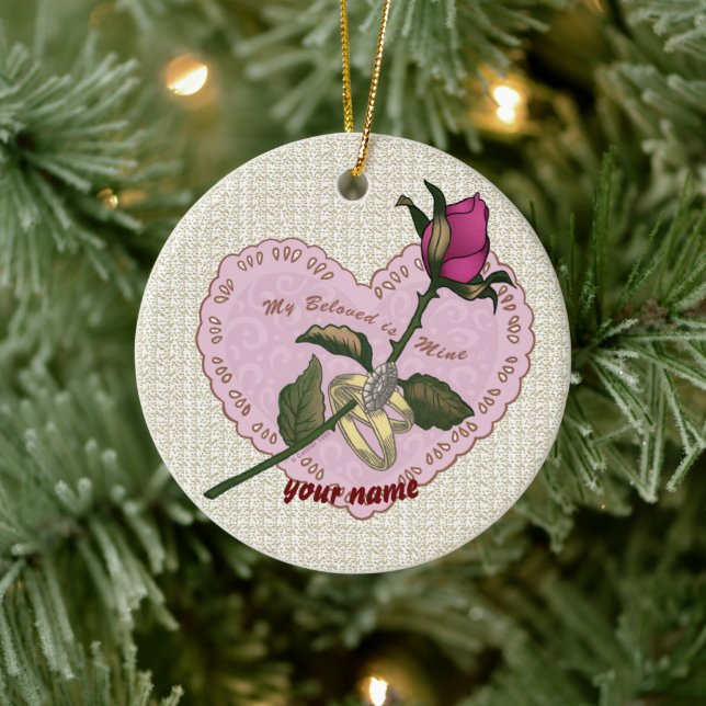 Beloved Mine Rose ornament (Tree)