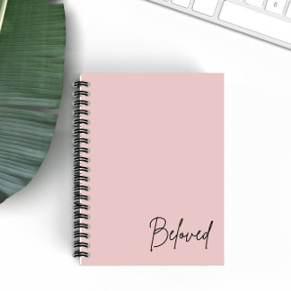 Beloved Minimalist Blush Christian Faith Notebook
