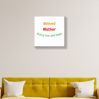"Beloved Mother – Uplifting Quote Poster" Acrylic Photo Tile