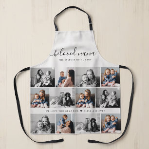Beloved Nana Grandma Custom Family Photo Keepsake Apron