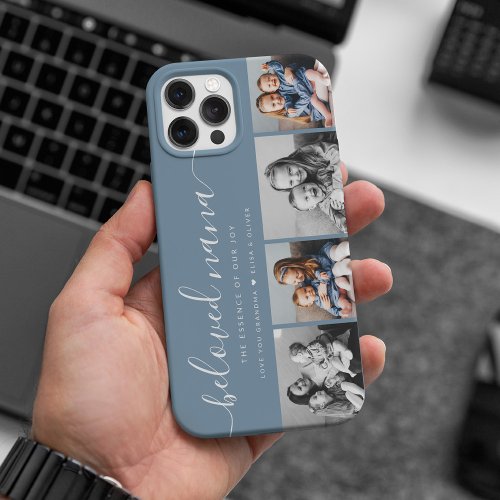 Beloved Nana Grandma Custom Family Photo Keepsake iPhone 15 Pro Max Case