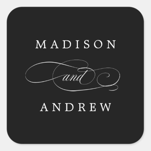 Beloved  Personalized Wedding Stickers