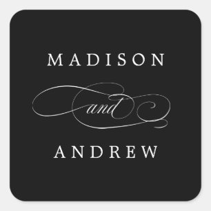 Beloved   Personalized Wedding Stickers