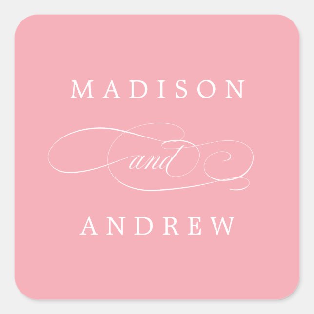 Beloved | Personalized Wedding Stickers (Front)
