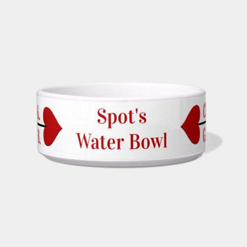 Beloved Pets  Water Dish Cupid Arrow 