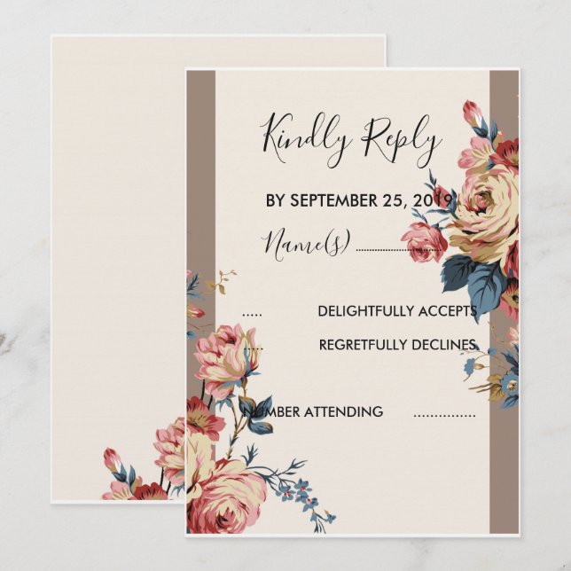 beloved RSVP Invitation (Front/Back)