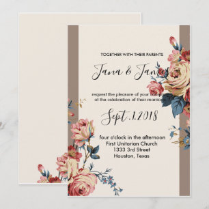 beloved wedding invitation