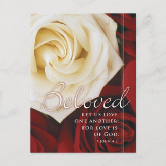 beloved wedding postcard