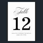 Beloved | Wedding Table Number Cards<br><div class="desc">Add a personalized touch to your wedding reception with our Beloved wedding table number cards. The elegant wedding table numbers feature a beautiful script font and placeholders for your table number,  names,  and wedding date.</div>