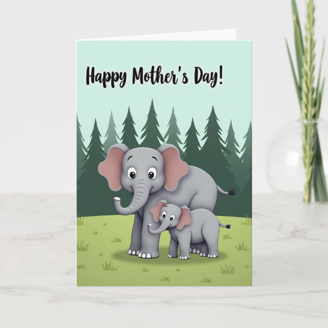 Beloved Wife Elephant Card (Front)