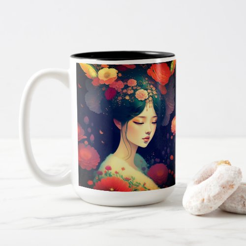 beloved woman Two_Tone coffee mug