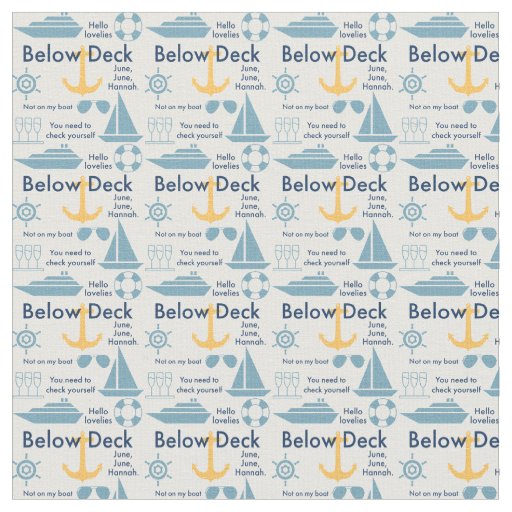 Below Deck Cotton Fabric