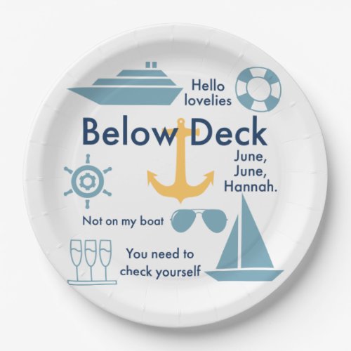 Below Deck Paper Plates