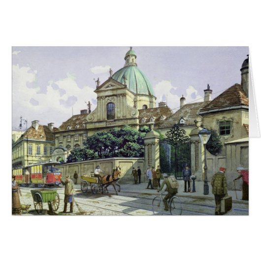 Below the Belvedere Palace in Vienna Cards (Front Horizontal)