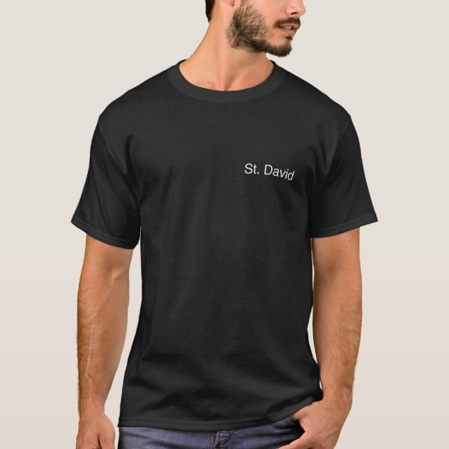 Below the Yacht Uniform on Deck St David T Shirt (Front)