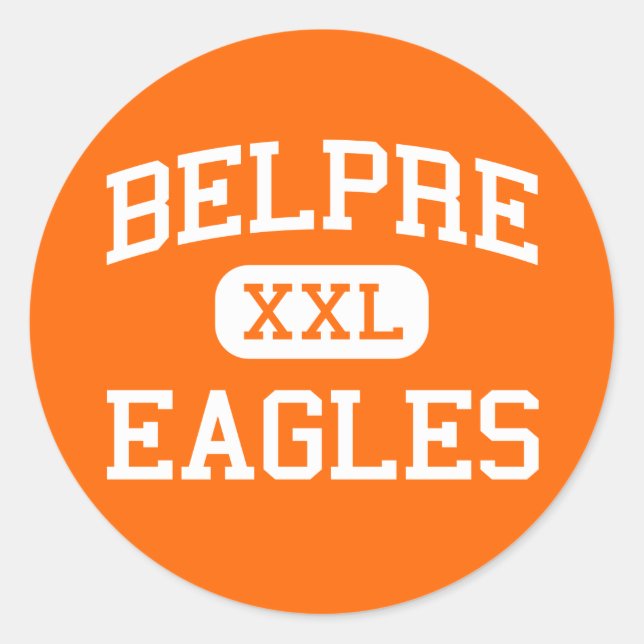 Belpre - Eagles - Belpre High School - Belpre Ohio Classic Round Sticker (Front)