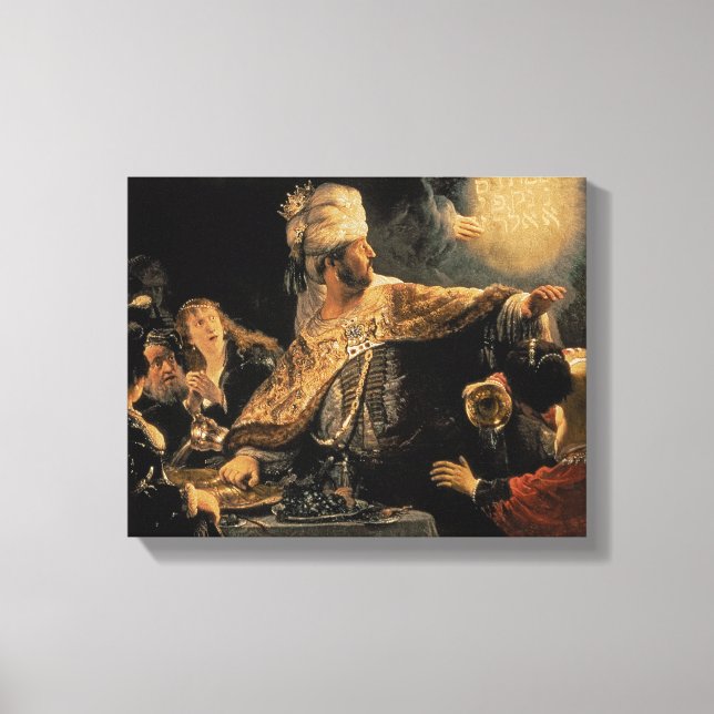 Belshazzar's Feast c.1636-38 Canvas Print (Front)