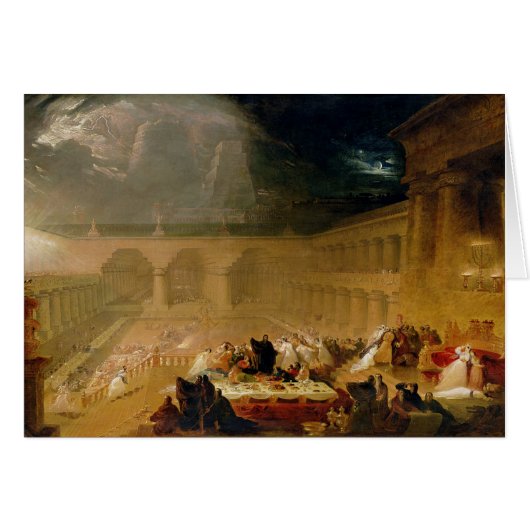 Belshazzar's Feast (oil on canvas) Cards (Front Horizontal)