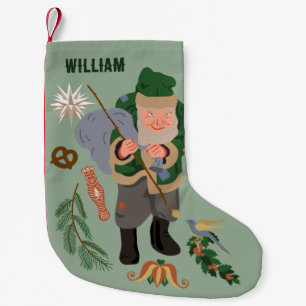 Belsnickel Cartoon Personalized Christmas Small Christmas Stocking