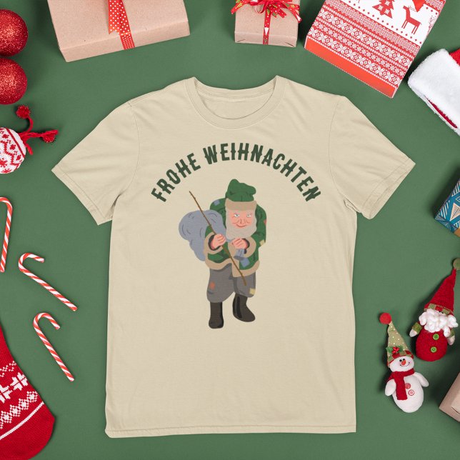 Belsnickel Cartoon Personalized Christmas T-Shirt (Creator Uploaded)