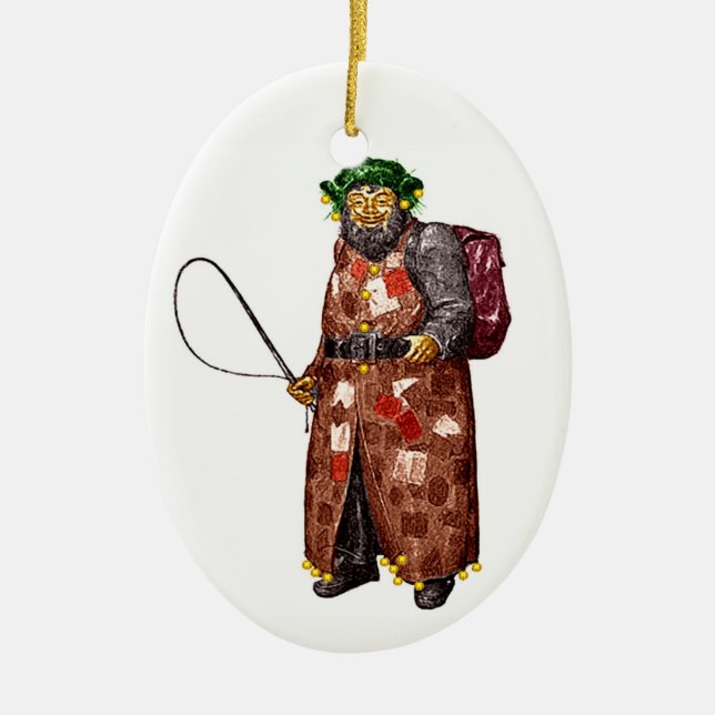 Belsnickel Ceramic Ornament (Front)